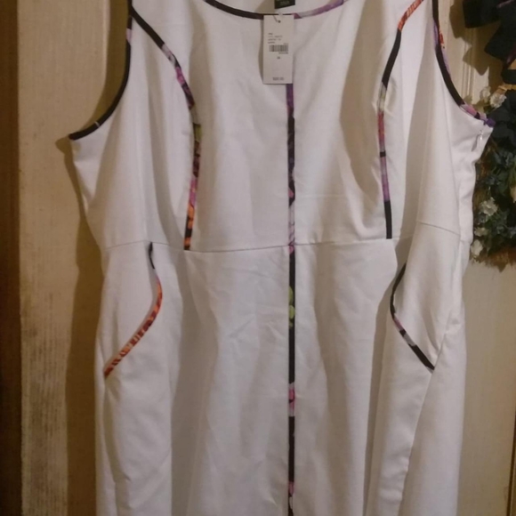 Lane Bryant size 24 white dress (with other colors) - Picture 1 of 4